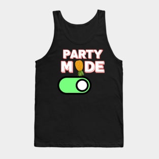 Party Mode On READY TO PARTY  Upside down Pineapple Funny Swinger Couple Tank Top